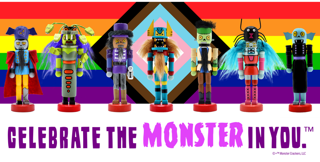 Monster Crackers Celebrate Pride Flag Tee - All Gender