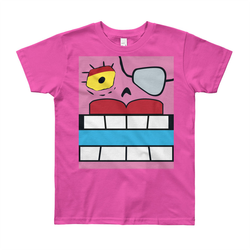 Fearless Red Box Face Youth (8-12 yrs) Tee - All Gender